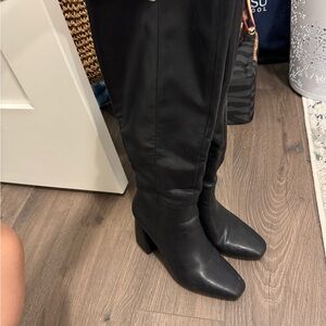 Mix No. 6 Black Heeled Boots Classic Silhouette